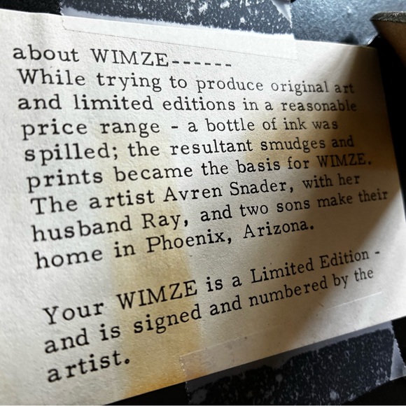 A 1970 limited edition print of two cats by UMZE. - Picture 2 of 5